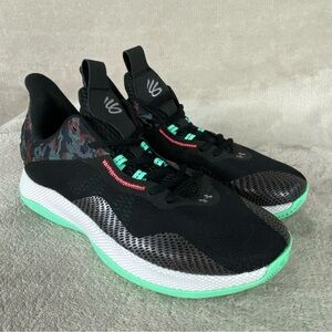 Under Armour Curry Splash Shoes Mens Size 12 Black Camo Basketball Low NEW